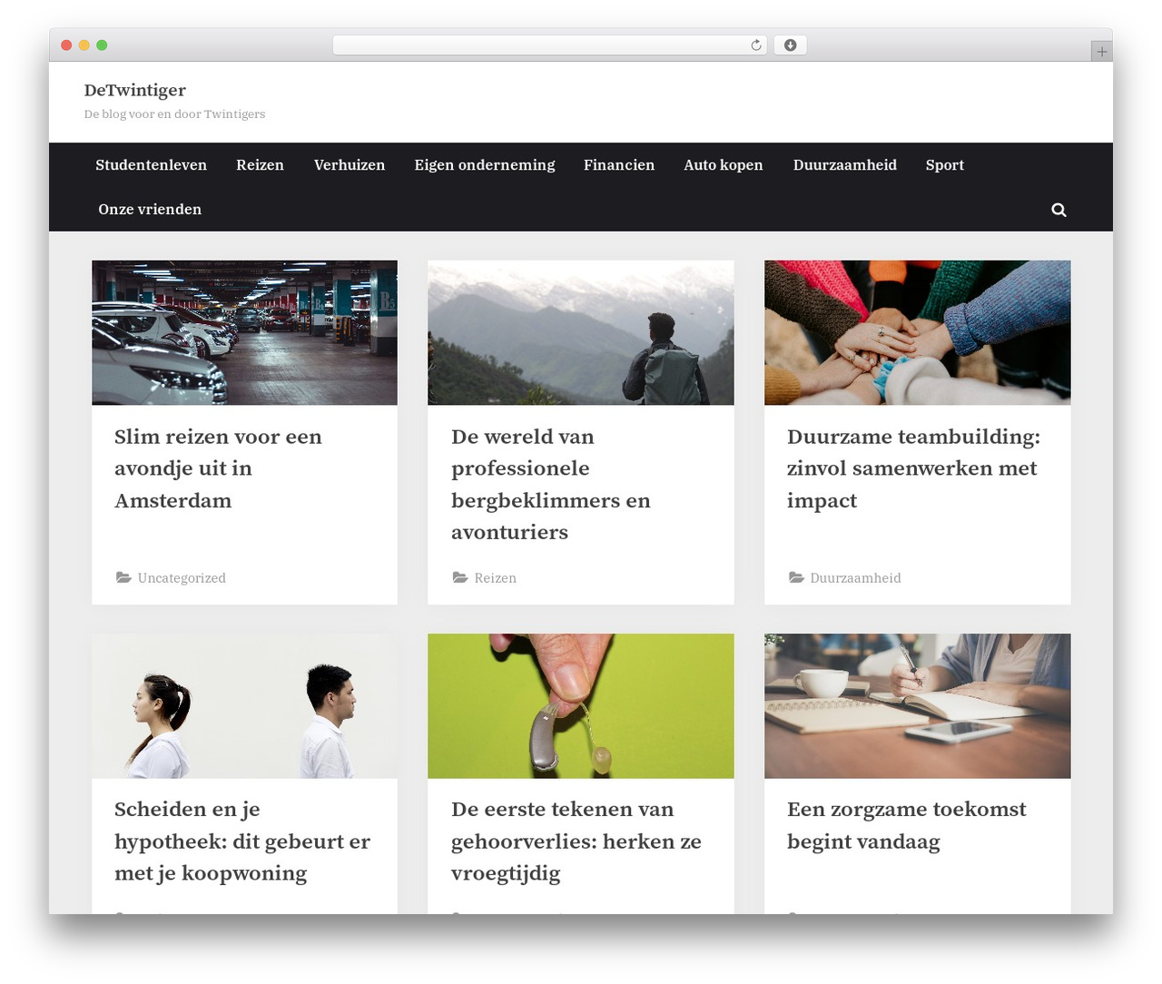 Theme WordPress PressBook - detwintiger.nl