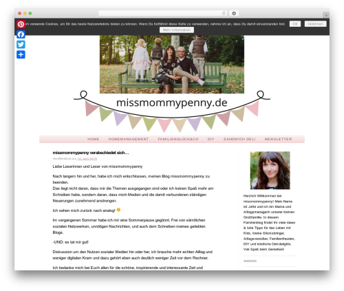 Newsletter2Go free WordPress plugin - missmommypenny.de