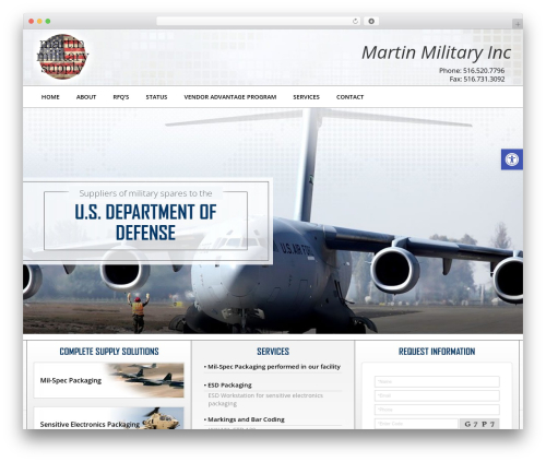 Triggerfish Responsive WordPress ecommerce theme - martinmilitary.com