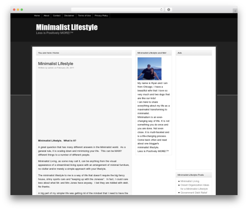 Best WordPress theme Catalyst - minimalistlifestyle.org