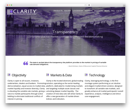 Clarity best WordPress theme - claritybid.com