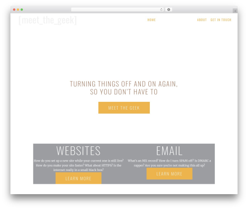Construction Theme WordPress theme - meetthegeek.co.uk