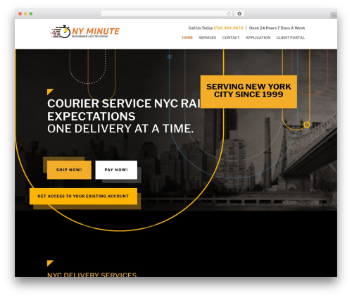 Divi WordPress theme - nyminutemessenger.com