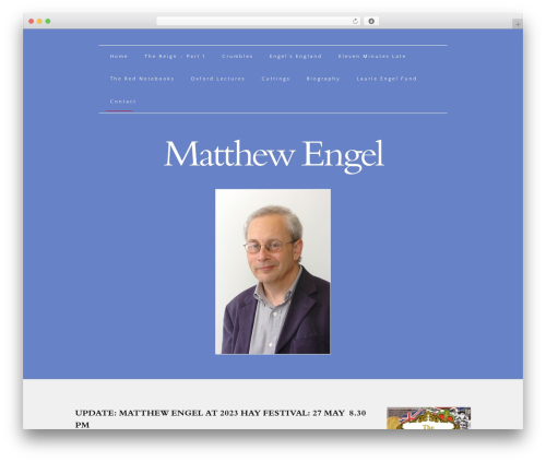 Finale WordPress theme - matthewengel.co.uk