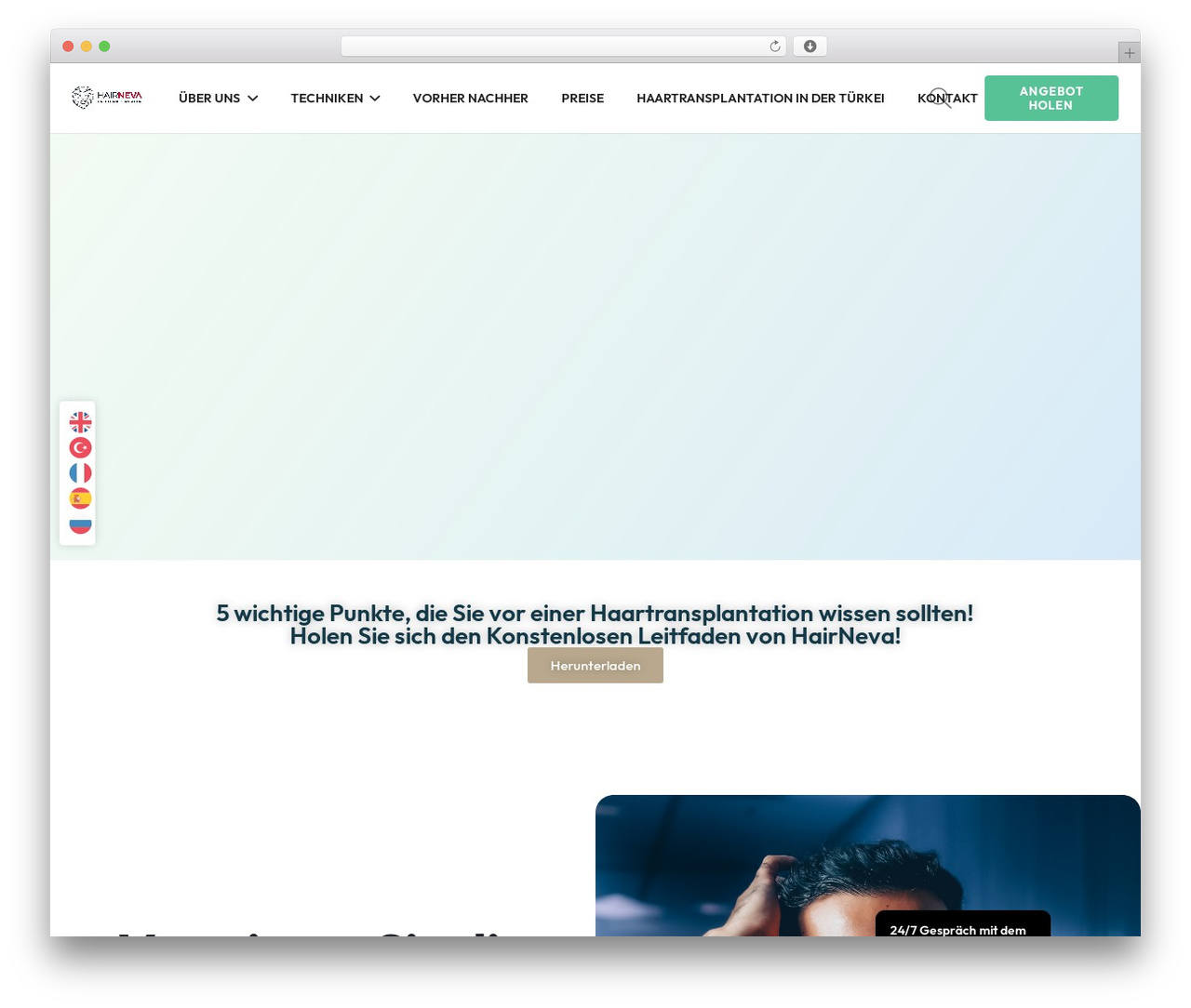 Impreza WordPress theme - hairneva.de