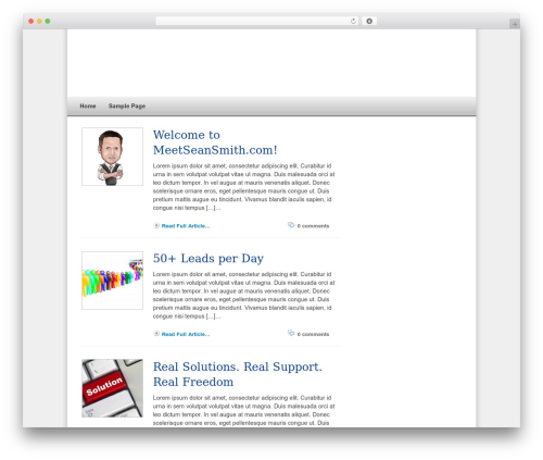 OptimizePress WordPress theme - meetseansmith.com