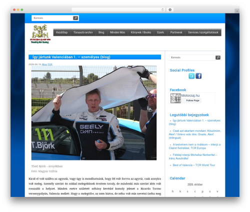 Progress WordPress page theme - motorzaj.hu