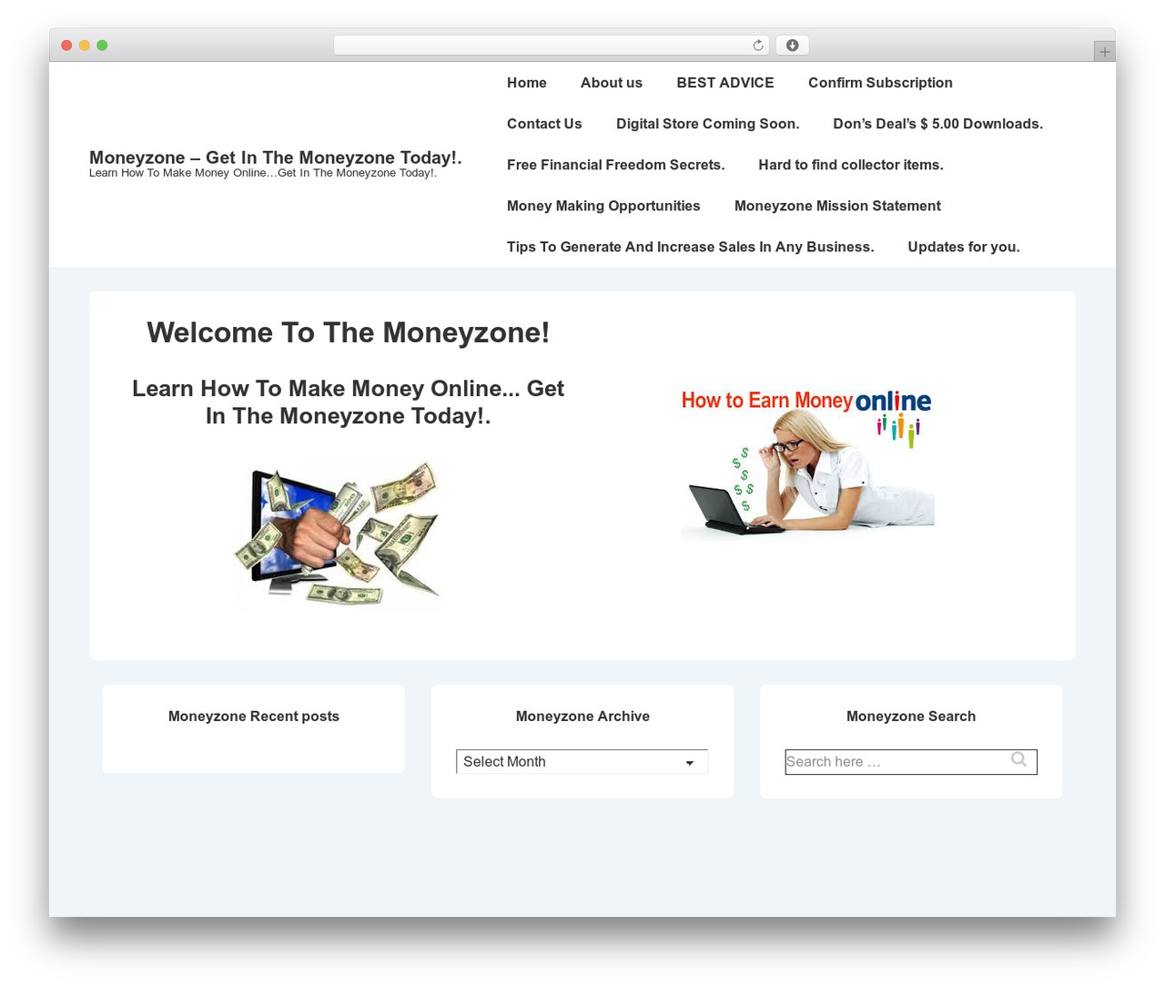 Responsive best WordPress theme - moneyzone.ca