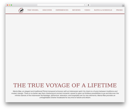 WordPress theme Impreza - mantamaecharter.com