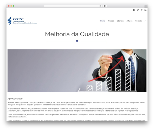 WordPress theme Meteor - melhoriadaqualidade.com.br