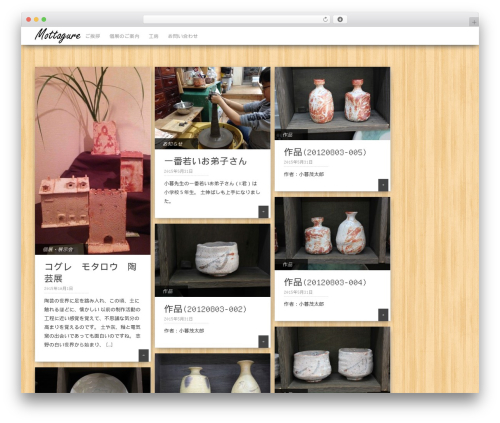WordPress theme Pinbin - mottagure.com