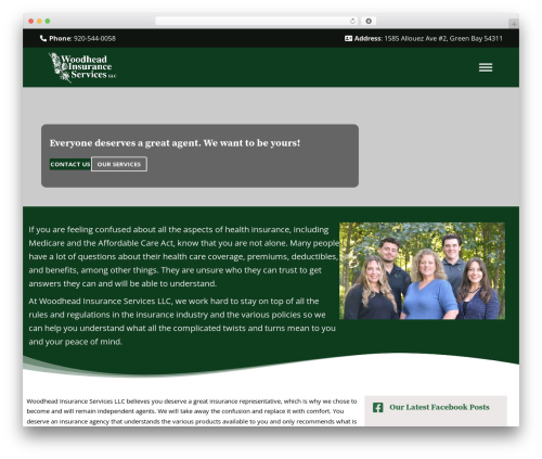 WordPress website theme Premium Theme - woodheadinsurance.com