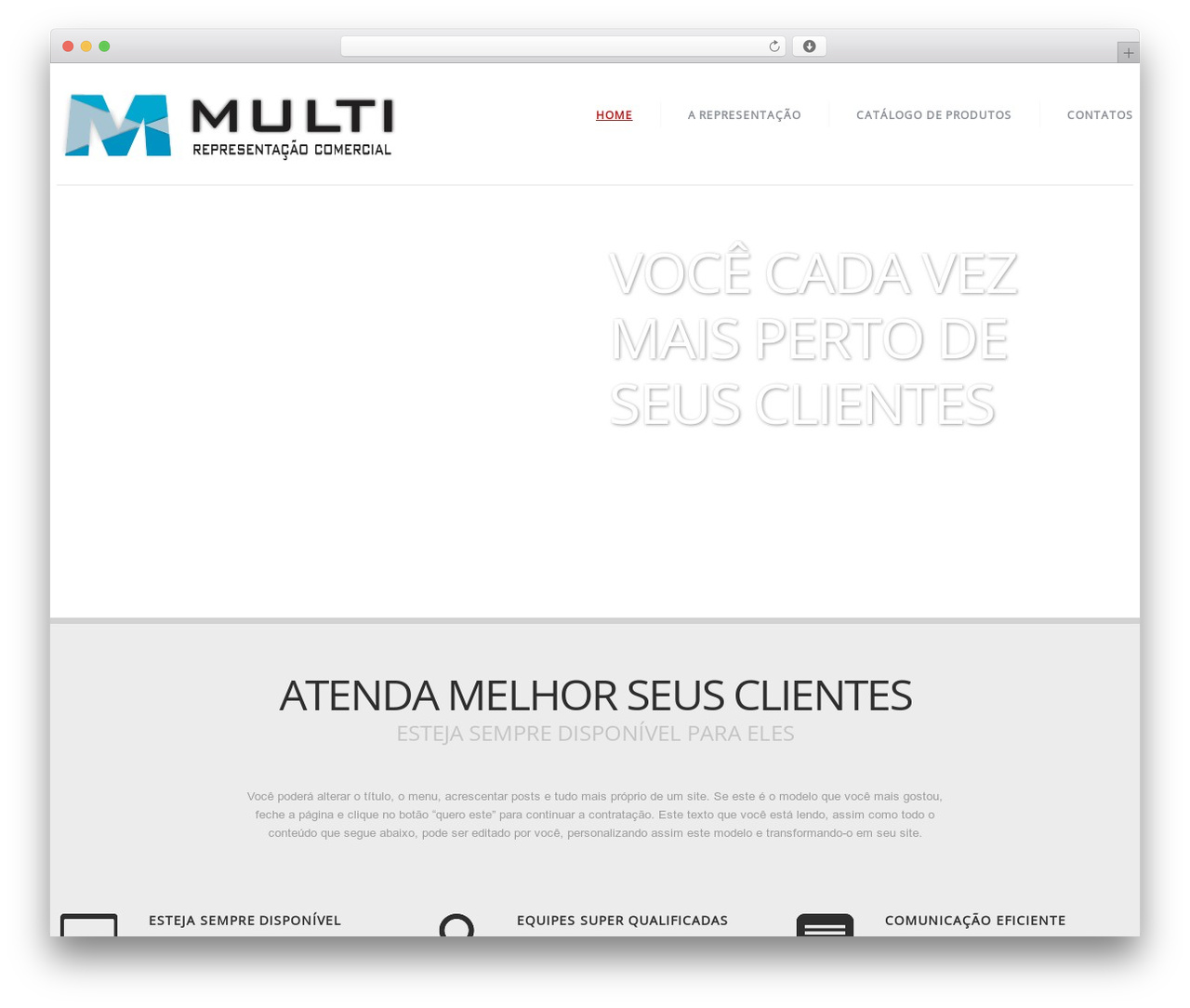 cherry WordPress theme - multirepresentacoes.com.br