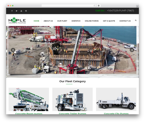 constructo business WordPress theme - mapleconcretepumping.ca