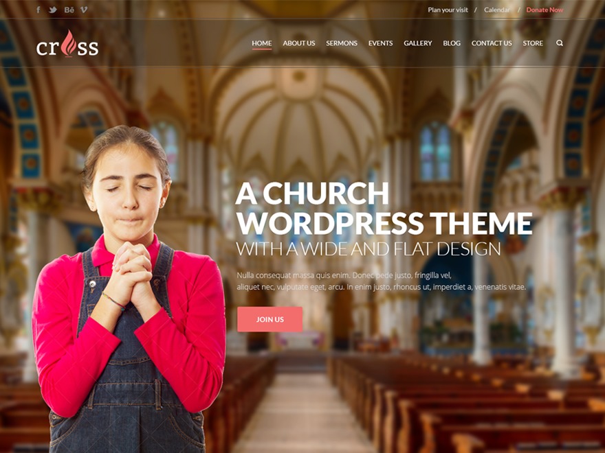 Cross WordPress theme by 0effortthemes