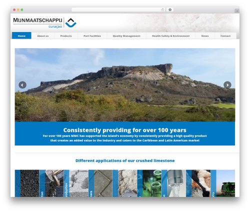 flex WordPress website theme - miningcompanycuracao.com
