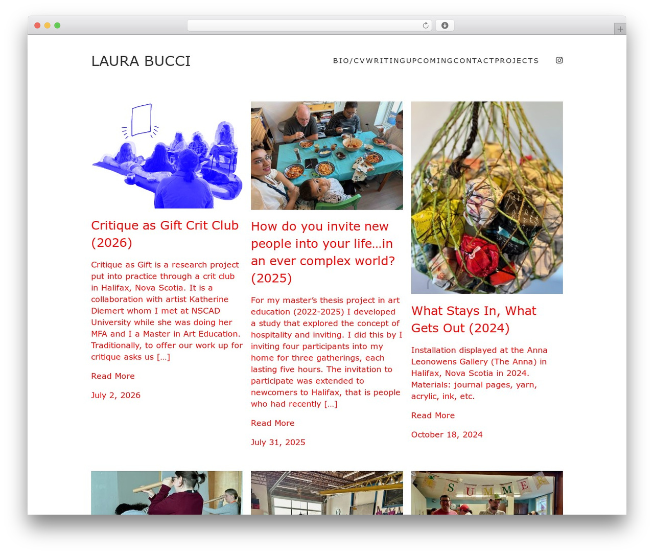 Minimalio WordPress theme - laurabucci.com