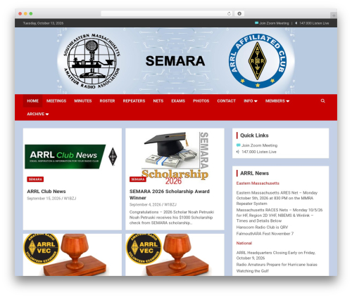 NewsCard theme WordPress - semara.org