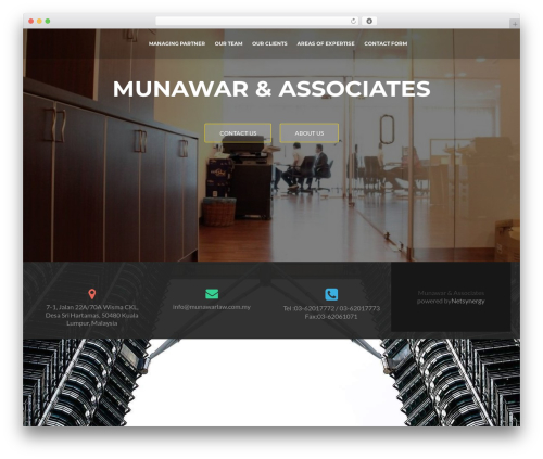 ResponsiveBoat WordPress theme - munawarlaw.com