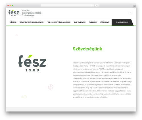 Theme WordPress Enviro - elelmiszeripar.hu