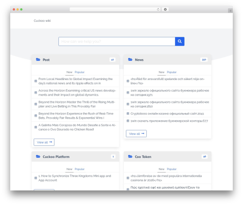 Theme WordPress IKnowledgeBase - cuckoo.wiki Theme WordPress IKnowledgeBase - cuckoo.wiki