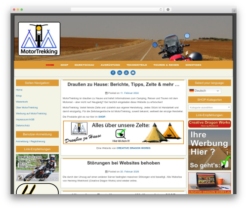 WordPress theme EasyWP PRO - motortrekking.de