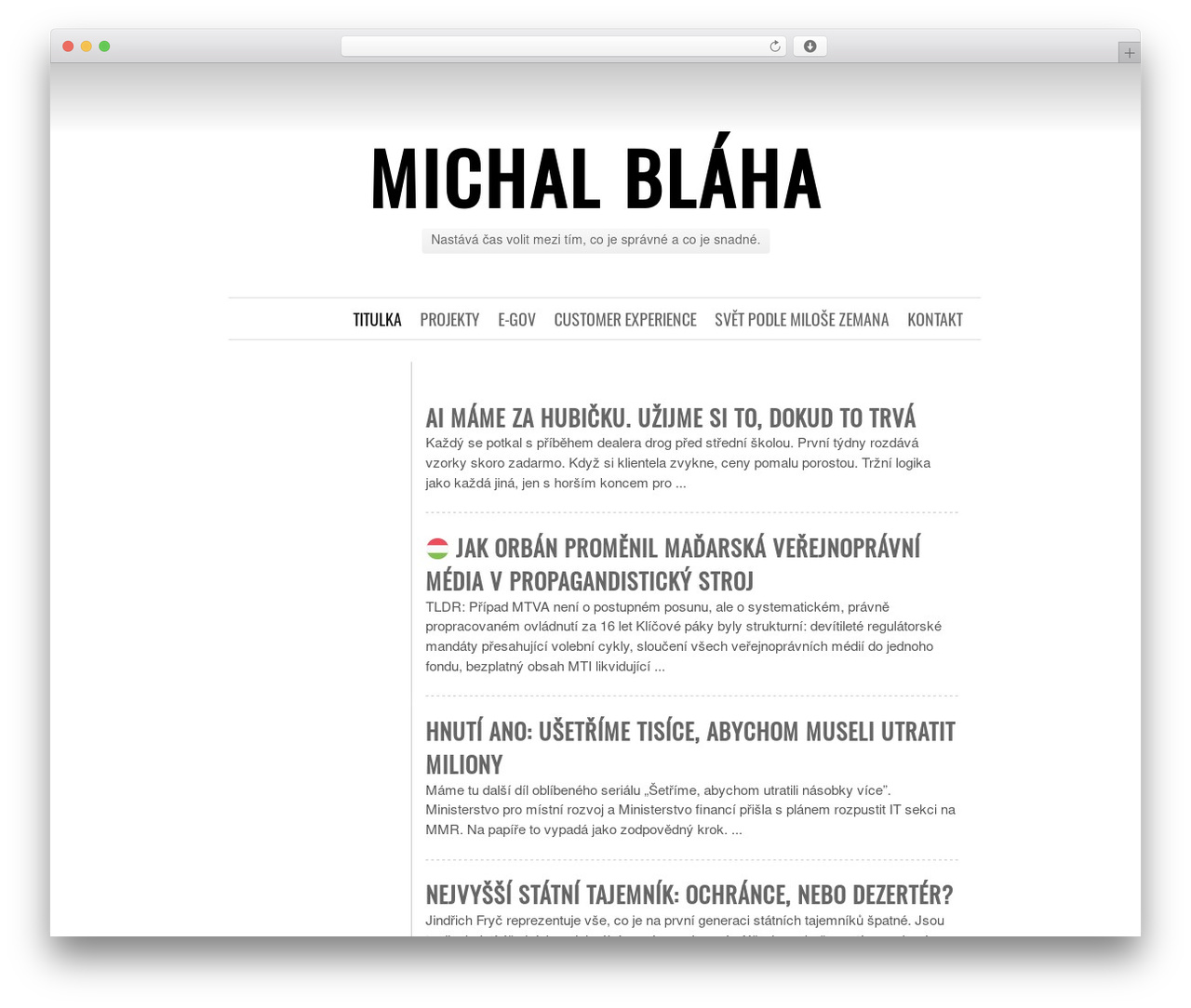 WordPress theme Chunk - michalblaha.cz