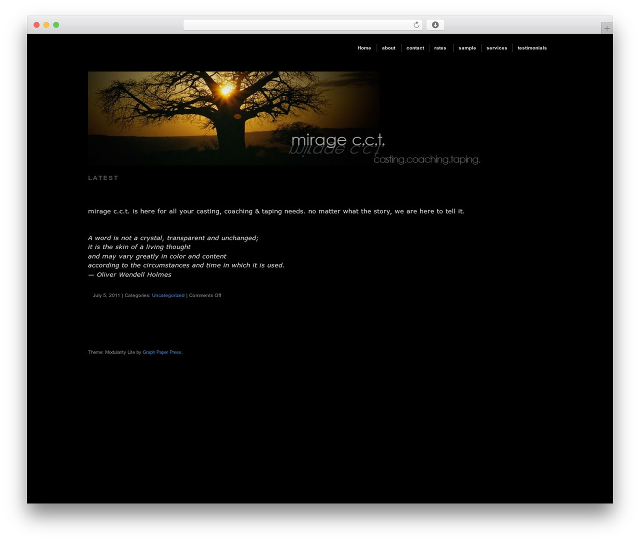 WordPress website theme Modularity Lite - miragetaping.com WordPress website theme Modularity Lite - miragetaping.com