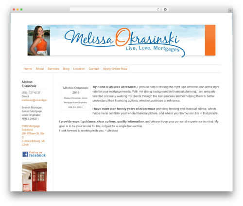 WP-Professional theme WordPress - melissaoloans.com