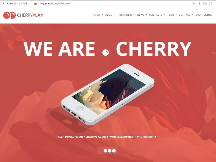 Cherry - Multipurpose Wordpress Theme best WordPress theme by gljivec