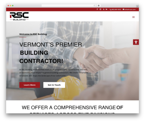 Divi top WordPress theme - vtbuildingcontractors.com