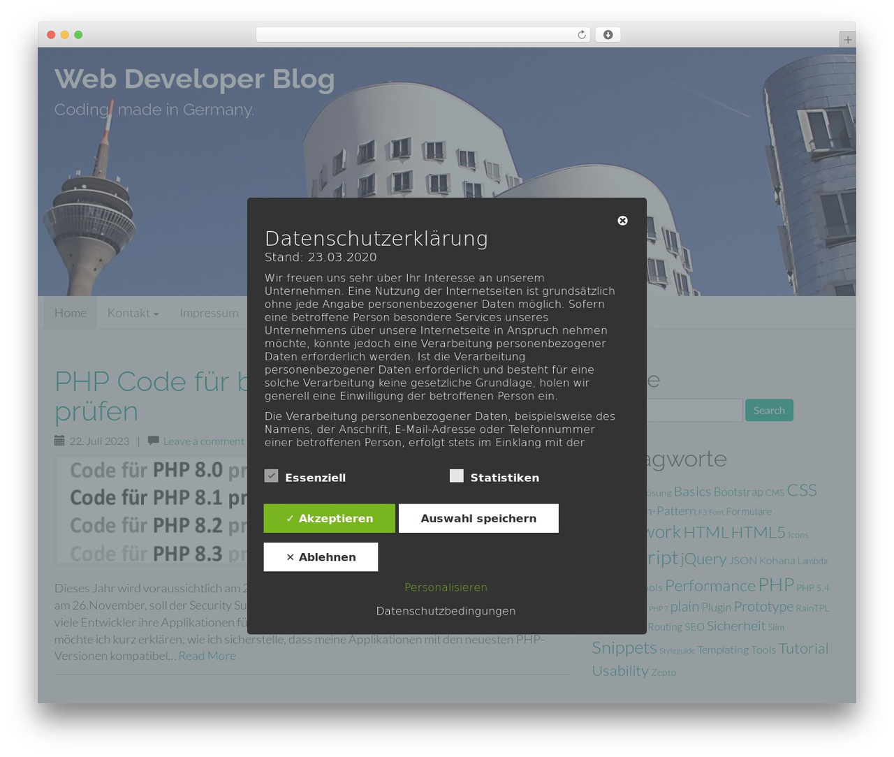 Flat Bootstrap WordPress theme free - web-developer-blog.com