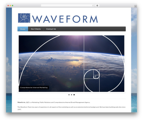 Function WordPress page theme - waveform.us
