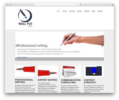 impulse WordPress theme design - wellputllc.com