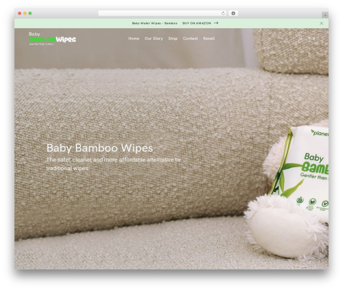 Levre theme WordPress - babybamboowipes.com