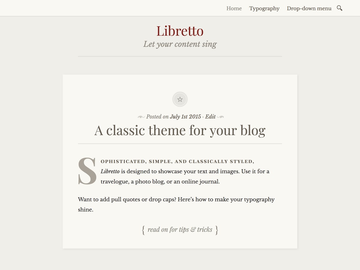 Libretto WordPress theme image Libretto WordPress theme image