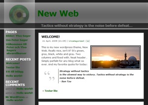 New Web theme WordPress by Andreas Hultgren
