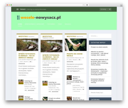 Theme WordPress Extra - wesele-nowysacz.pl