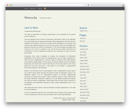 Theme WordPress SimplicityBright - waves.ky