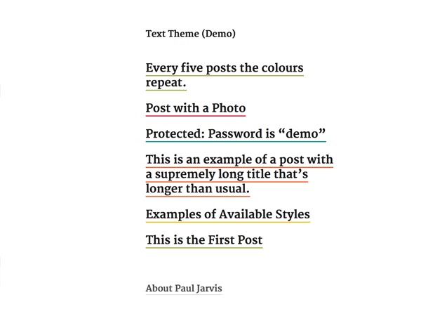 Text Theme WordPress theme design Text Theme WordPress theme design