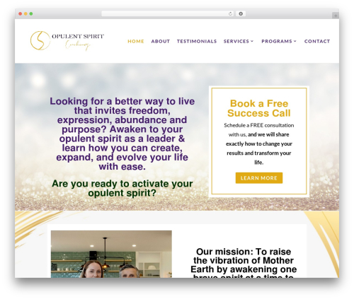 Theme WordPress Divi - opulentspirit.com