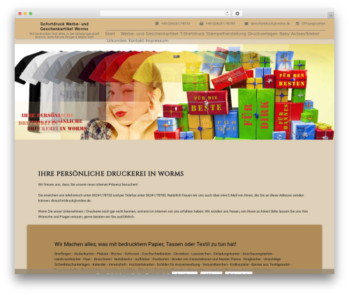 WordPress theme arthouse39theme - werbegeschenke-worms.de