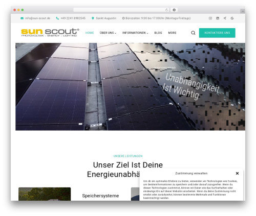 WordPress theme baseTheme - sun-scout.de