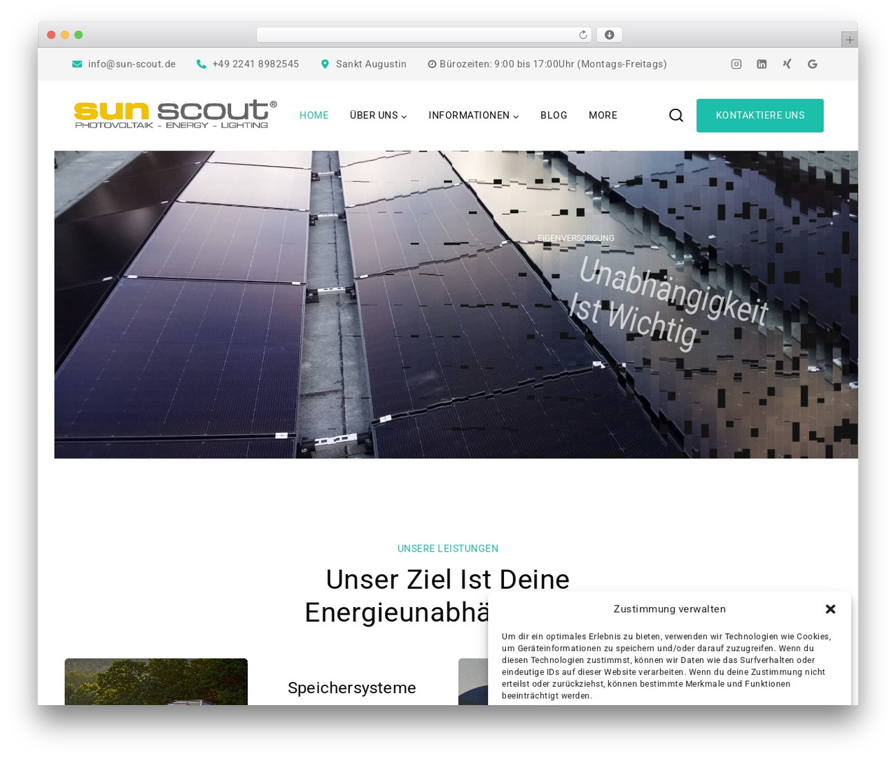 WordPress theme Basetheme - sun-scout.de