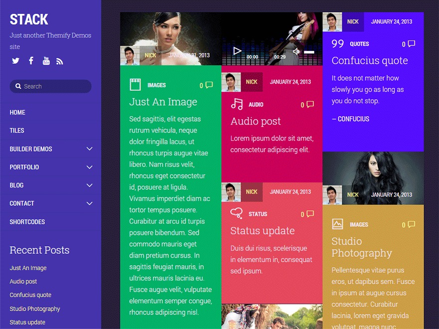 WordPress theme Themify Stack WordPress theme Themify Stack