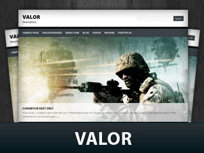 WordPress theme Valor by Jinsona