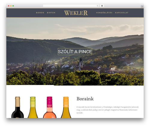 WordPress theme Wine - wekler.com