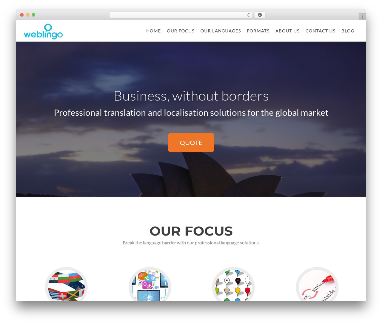 Zerif PRO WordPress theme - web-lingo.com