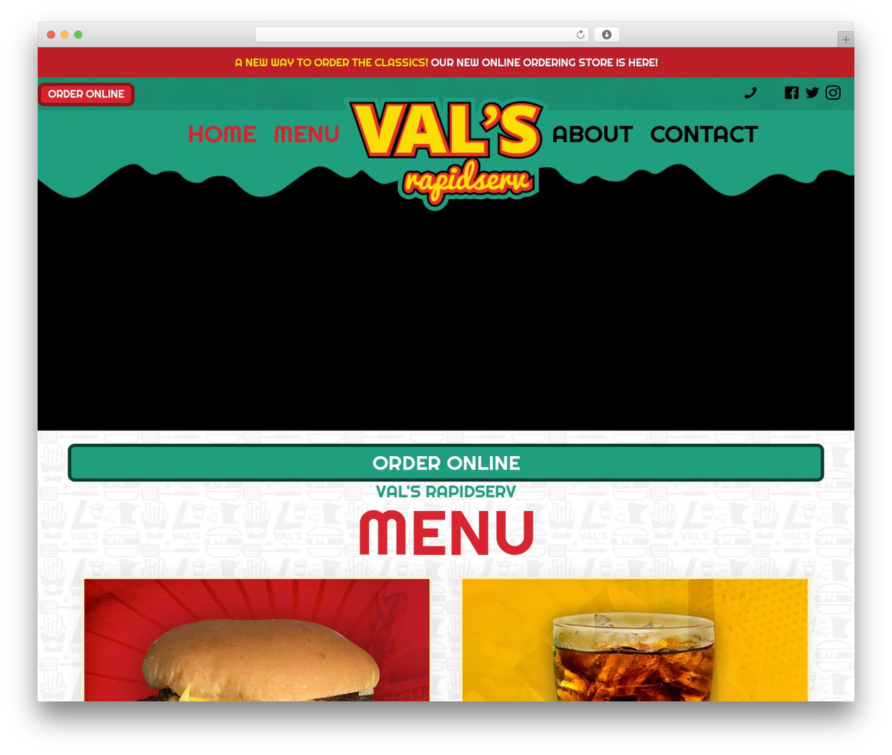 Beaver Builder Theme WordPress restaurant theme - valshamburgers.com Beaver Builder Theme WordPress restaurant theme - valshamburgers.com