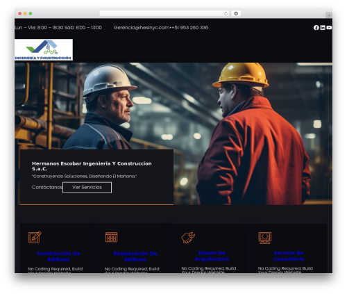 Constructo Build WordPress theme - hesinyc.com